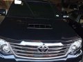 TOYOTA Fortuner V emerald green 2015 top of the line black edition-2