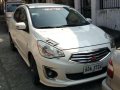 2014 Mitsubishi Mirage g4 35k mileage Fresh Savana white-0