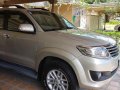 Gold Toyota Fortuner 2012 at 90000 for sale in Olongapo-1