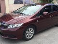 Red Honda Civic 2013 at 60000 km for sale in Taguig -1