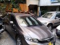 Brown Honda Civic 2013 at 90000 km for sale in Muntinlupa-0