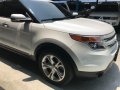 Pearl White Ford Explorer 2014 Automatic Gasoline for sale in Parañaque-0