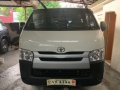White Toyota Hiace 2017 Manual Diesel for sale in Quezon City-2