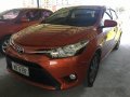 Orange Toyota Vios 2016 Manual Gasoline for sale-3