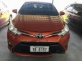 Orange Toyota Vios 2016 Manual Gasoline for sale-4