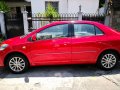 Selling Red 2013 Toyota Vios at 44700 km -0