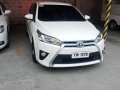 Selling White Toyota Yaris 2016 Hatchback Automatic Gasoline in Manila-3