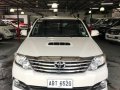 Pearl White 2015 Toyota Fortuner Diesel Automatic for sale in Quezon City-2