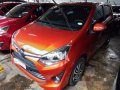 Orange Toyota Wigo 2018 Manual Gasoline for sale -6
