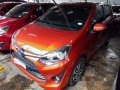 Orange Toyota Wigo 2018 Manual Gasoline for sale -2