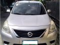 Silver Nissan Almera 2013 Sedan Manual Gasoline for sale -0
