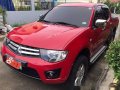 Red Mitsubishi Strada 2014 Automatic Diesel for sale -3