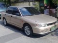 Beige Mitsubishi Lancer 1993 Manual Gasoline for sale-4