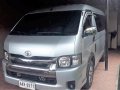 Silver Toyota Hiace 2014 at 64000 km for sale in Lucena -3