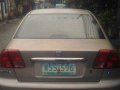 Beige Honda Civic 2001 Automatic Gasoline for sale-4