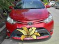 Red Toyota Vios 2015 Automatic Gasoline for sale-0