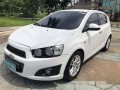 White Chevrolet Sonic 2013 Automatic Gasoline for sale -6