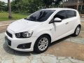 White Chevrolet Sonic 2013 Automatic Gasoline for sale -7