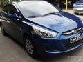 Sell Blue 2017 Hyundai Accent at 27000 km -0