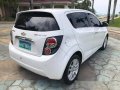 White Chevrolet Sonic 2013 Automatic Gasoline for sale -5