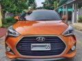 Selling Orange Hyundai Veloster 2017 Automatic Gasoline -9