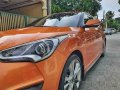 Selling Orange Hyundai Veloster 2017 Automatic Gasoline -5