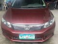 Red Honda Civic 2013 Manual Gasoline for sale in Quezon-4