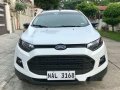 White Ford Ecosport 2017 Automatic Gasoline for sale -8