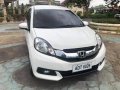 White Honda Mobilio 2016 Automatic Gasoline for sale  -8