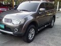 Grey Mitsubishi Montero Sport 2013 Manual Diesel for sale-1