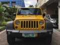 Yellow Jeep Wrangler 2011 Automatic Gasoline for sale  -8