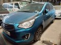 Selling Blue Mitsubishi Mirage 2017 Manual Gasoline  -1