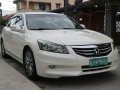 Pearl White Honda Accord 2011 for sale in Bacoor-7