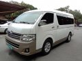 Pearl White Toyota Hiace 2013 for sale in Manila-9