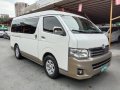 Pearl White Toyota Hiace 2013 for sale in Manila-1