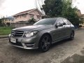 Grayblack Mercedes-Benz C200 2014 for sale in Automatic-3