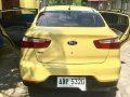 Yellow Kia Rio 2015 Manual for sale -3