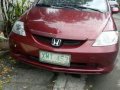 Red Honda City 2004 Automatic for sale -7