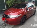 Red Honda City 2009 at 97000 km for sale -4