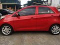 Red Kia Picanto 2013 for sale in Manila-2