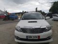 White Toyota Fortuner 2015 for sale in Manual-5