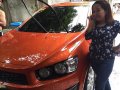 Sell Orange 2015 Chevrolet Sonic in Manila-0