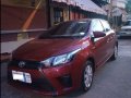 Red Toyota Yaris 2015 Hatchback for sale in Manila-0