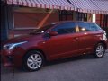 Red Toyota Yaris 2015 Hatchback for sale in Manila-1