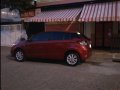 Red Toyota Yaris 2015 Hatchback for sale in Manila-1