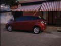 Red Toyota Yaris 2015 Hatchback for sale in Manila-5