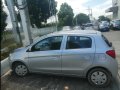 Silver Mitsubishi Mirage 2014 Hatchback for sale in Makati City -0