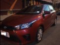 Red Toyota Yaris 2015 Hatchback for sale in Manila-6