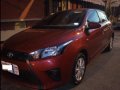Red Toyota Yaris 2015 Hatchback for sale in Manila-3