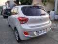 Silver Hyundai Grand i10 2015 Hatchback at Automatic  for sale in Manila-7